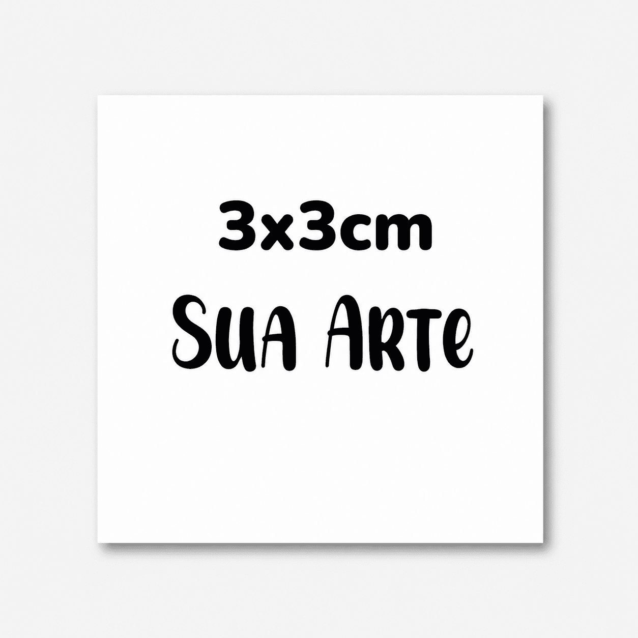 Adesivo Personalizado Quadrado 3 X 3 