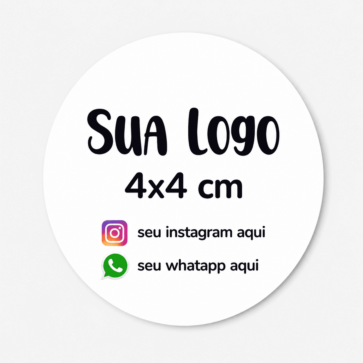 Adesivo Personalizado 4 X 4 
